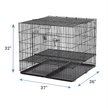 Show in main carousel: MidWest Double Door Collapsible Wire Puppy Crate with 1/2 inch Floor Grid, 37 inch slide 6 of 10