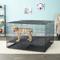 Show in main carousel: MidWest Double Door Collapsible Wire Puppy Crate with 1/2 inch Floor Grid, 48 inch slide 1 of 10