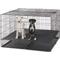 Show in main carousel: MidWest Double Door Collapsible Wire Puppy Crate with 1/2 inch Floor Grid, 48 inch slide 4 of 10