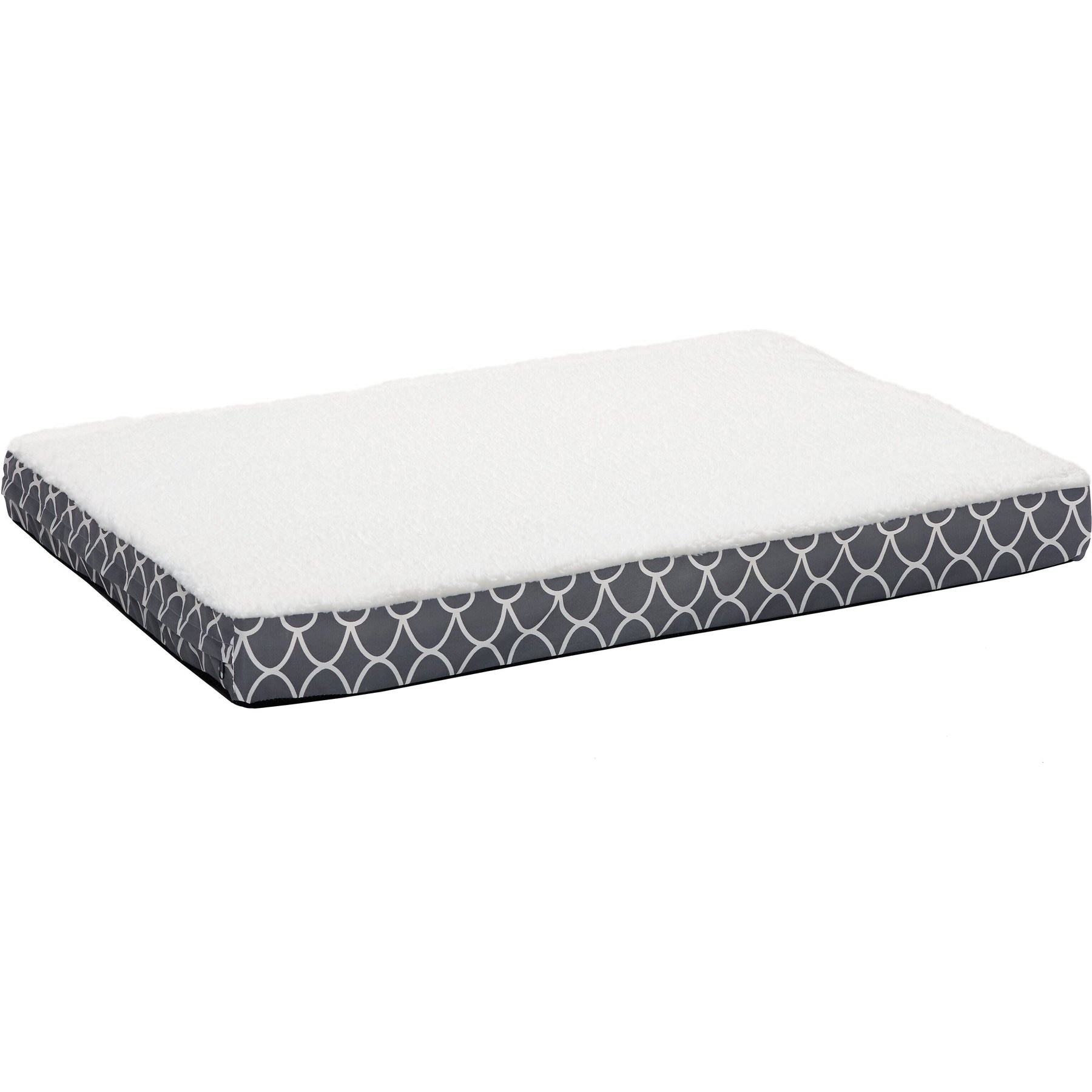 MidWest Double-Thick Orthopedic Pillow Dog Bed, Gray, Large