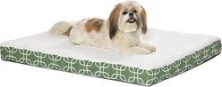 MidWest Double-Thick Orthopedic Pillow Dog Bed, Green, Large