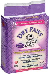 MidWest Dry Paws Training & Floor Protection Pads, Large, 14 count
