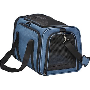 MidWest Duffy Dog & Cat Carrier, Blue, Large