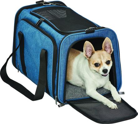 Show full view: MidWest Duffy Dog & Cat Carrier, Blue, Large slide 3 of 11