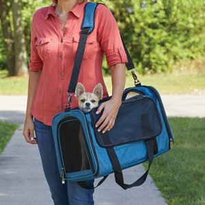 MidWest Duffy Dog & Cat Carrier, Blue, Large