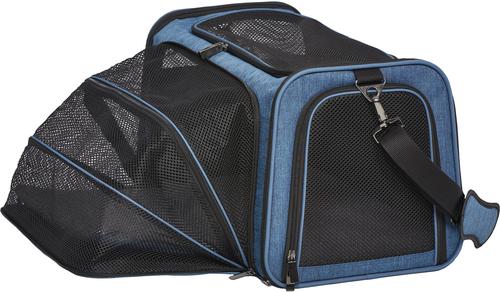 Show full view: MidWest Duffy Dog & Cat Carrier, Blue, Large slide 6 of 11