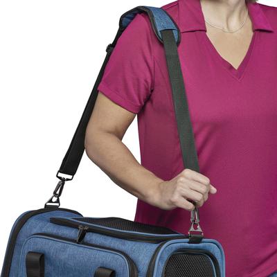 Show full view: MidWest Duffy Dog & Cat Carrier, Blue, Large slide 7 of 11