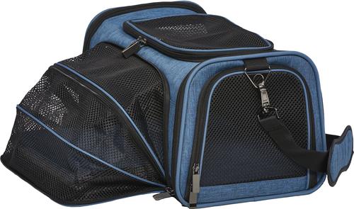 Show full view: MidWest Duffy Dog & Cat Carrier, Blue, Small slide 6 of 11