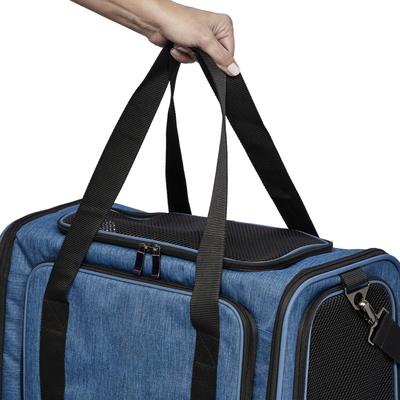 Show full view: MidWest Duffy Dog & Cat Carrier, Blue, Small slide 9 of 11