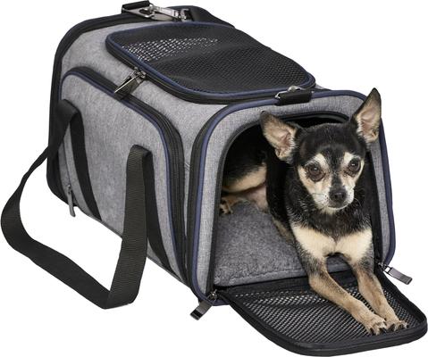 Show full view: MidWest Duffy Dog & Cat Carrier, Gray, Small slide 2 of 9