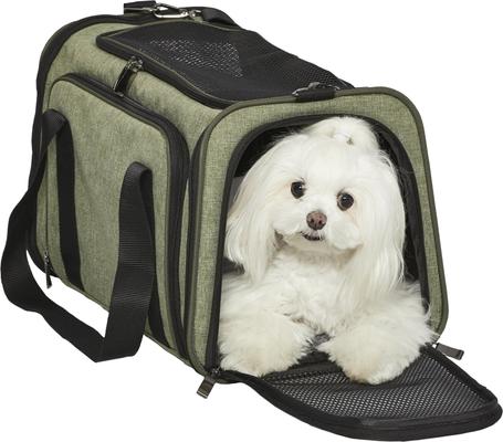 Show full view: MidWest Duffy Dog & Cat Carrier, Green, Medium slide 3 of 11