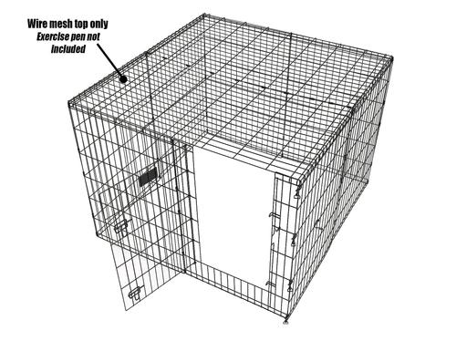 Show full view: MidWest Exercise Pen Wire Mesh Top slide 5 of 6