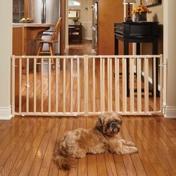 MidWest Extra-Wide Wood Dog Gate, Light Wood slide 2 of 5