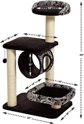 Show full view: MidWest Feline Nuvo Escapade 40.25-in Faux Fur Cat Tree slide 6 of 11