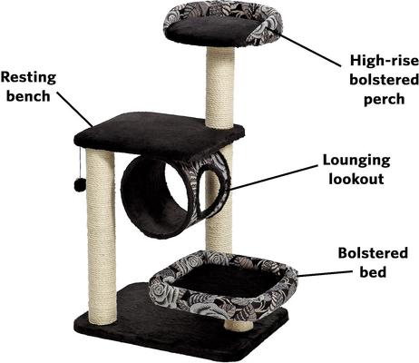 Show full view: MidWest Feline Nuvo Escapade 40.25-in Faux Fur Cat Tree slide 7 of 11