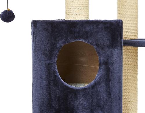 Show full view: MidWest Feline Nuvo Playhouse 61.5-in Faux Fur Cat Tree & Condo slide 3 of 11