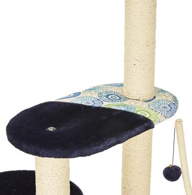 Show full view: MidWest Feline Nuvo Playhouse 61.5-in Faux Fur Cat Tree & Condo slide 7 of 11