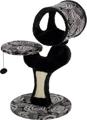 MidWest Feline Nuvo Salvador 30.75-in Faux Fur Cat Tree, Black Floral