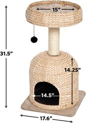 MidWest Feline Nuvo Scout 31.5-in Modern Wicker Cat Tree & Condo slide 2 of 4