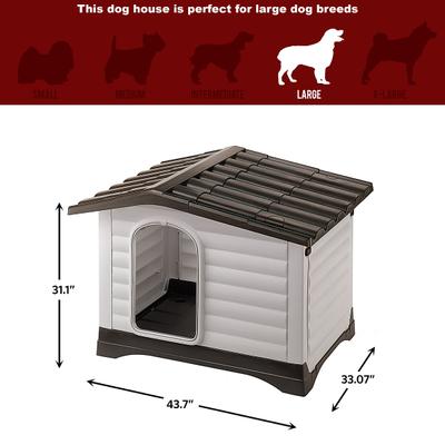 Show full view: MidWest Ferplast Villa Dog Kennel with Folding Porch, Large slide 5 of 6