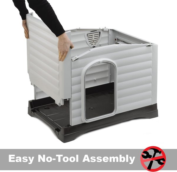 Show full view: MidWest Ferplast Villa Dog Kennel with Folding Porch, Medium slide 4 of 6
