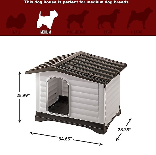 Show full view: MidWest Ferplast Villa Dog Kennel with Folding Porch, Medium slide 5 of 6