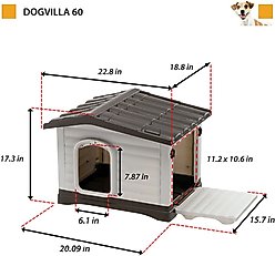 MidWest Ferplast Villa Dog Kennel with Folding Porch, Small slide 2 of 9