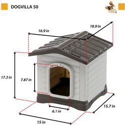 MidWest Ferplast Villa Dog Kennel with Folding Porch, X-Small slide 2 of 7