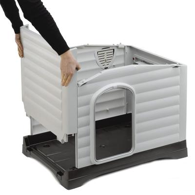 Show full view: MidWest Ferplast Villa Dog Kennel with Folding Porch, X-Small slide 7 of 8