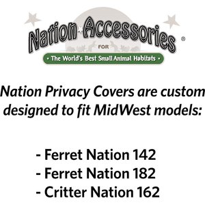 MidWest Ferret Nation & Critter Nation Ferret Cage Cover, Black