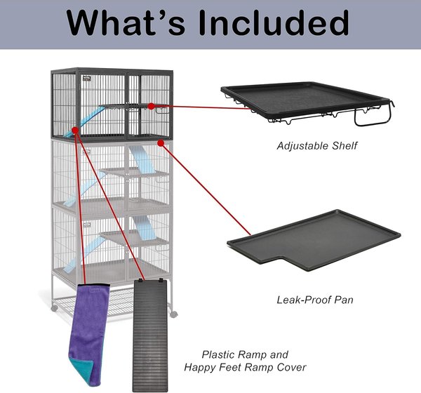 Pet Supplies Ferret Nation Cage Model 182 Rat Cage Midwest 182 Ferret Nation Double Unit With Stand Ferret