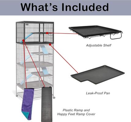 Show full view: MidWest Ferret Nation Deluxe Ferret Cage, Add-On Unit slide 4 of 6