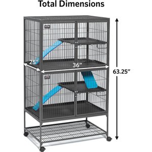 MidWest Ferret Nation Deluxe Ferret Cage, Double Story