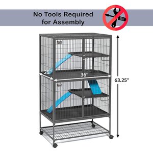 MidWest Ferret Nation Deluxe Ferret Cage, Double Story