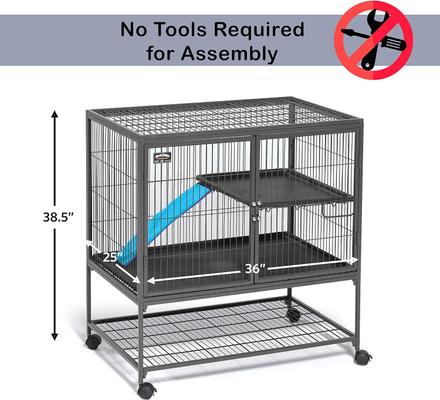 Show full view: MidWest Ferret Nation Deluxe Ferret Cage, Single Story slide 5 of 10