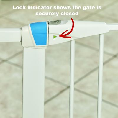 Show full view: MidWest Glow in the Dark Dog & Cat Gate, White, 39-in slide 4 of 9