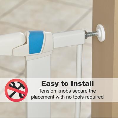 Show full view: MidWest Glow in the Dark Dog & Cat Gate, White, 39-in slide 5 of 9