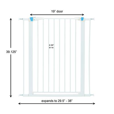 Show full view: MidWest Glow in the Dark Dog & Cat Gate, White, 39-in slide 8 of 9