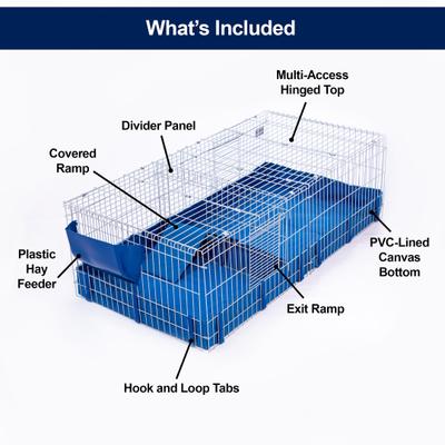 Show full view: MidWest Guinea Habitat Deluxe Guinea Pig Cage + Carefresh Small Animal Bedding, Natural, 60-L slide 3 of 9