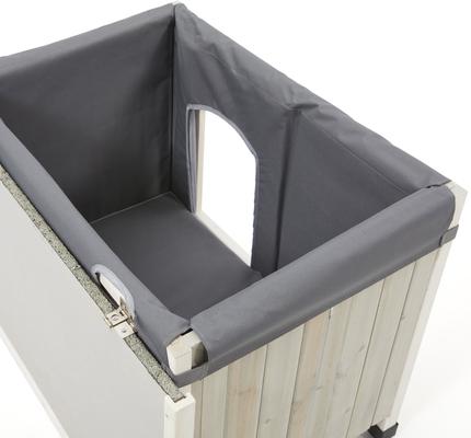 Show full view: MidWest Homes Eilio Dog House Insulation Kit, Light Gray, Medium  slide 4 of 8