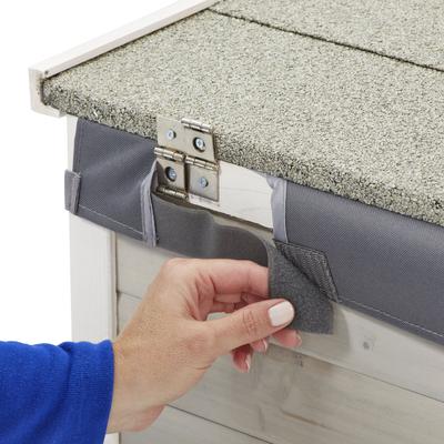 Show full view: MidWest Homes Eilio Dog House Insulation Kit, Light Gray, Medium  slide 7 of 8