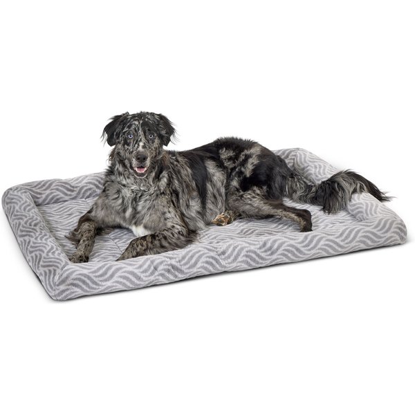 MidWest Homes for Pets Quiet Time Deluxe Wave Bolster Dog & Cat Bed