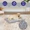 Show in main carousel: MidWest Homes for Pets Quiet Time Deluxe Wave Bolster Dog & Cat Bed, Gray, Large slide 2 of 7