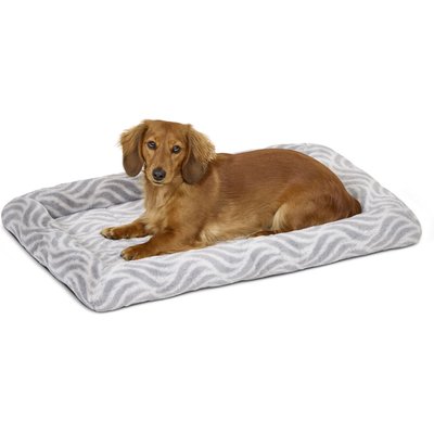 MidWest Homes for Pets MidWest Homes for Pets Quiet Time Deluxe Wave Bolster Dog & Cat Bed, Gray, Medium