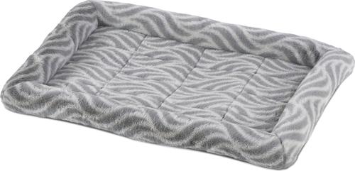 Show full view: MidWest Homes for Pets Quiet Time Deluxe Wave Bolster Dog & Cat Bed, Gray, Small: 24-inch slide 4 of 7