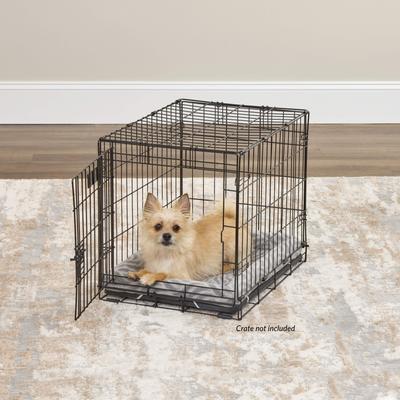 Show full view: MidWest Homes for Pets Quiet Time Deluxe Wave Bolster Dog & Cat Bed, Gray, Small: 24-inch slide 3 of 7