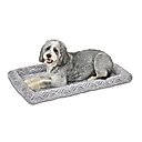 MidWest Homes for Pets Quiet Time Deluxe Wave Bolster Dog & Cat Bed, Gray, X-Large