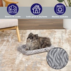 MidWest Homes for Pets Quiet Time Deluxe Wave Bolster Dog & Cat Bed, Gray, X-Small slide 2 of 6