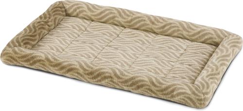 Show full view: MidWest Homes for Pets Quiet Time Deluxe Wave Bolster Dog & Cat Bed, Tan, Intermediate slide 3 of 7