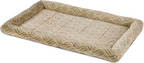 Show full view: MidWest Homes for Pets Quiet Time Deluxe Wave Bolster Dog & Cat Bed, Tan, X-Large slide 3 of 7
